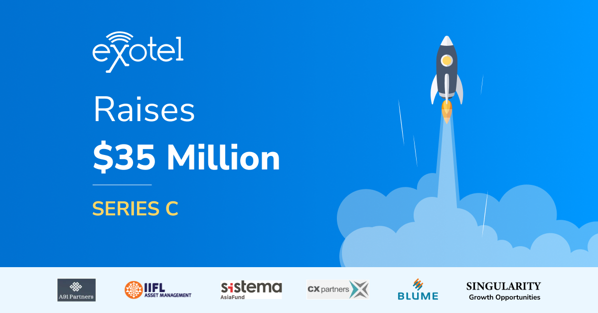 Exotel raised 35 million USD in series C funding