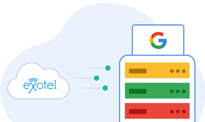 Exotel takes account information from GVC server